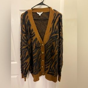 Print Cardigan Sweater